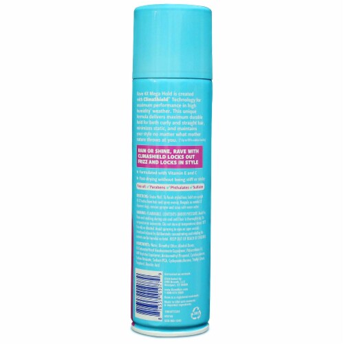Rave 4X Mega Hold Unscented Hair Spray Perspective: back