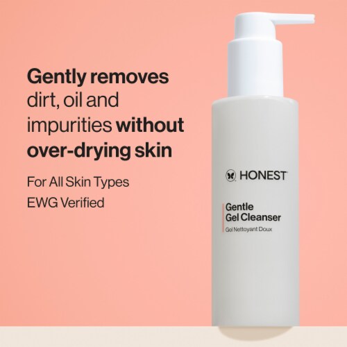 Honest Beauty | Calms + Hydrates | Gentle Gel Cleanser Perspective: back