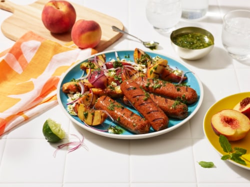 Impossible™ Plant-Based Spicy Sausage Links Perspective: back