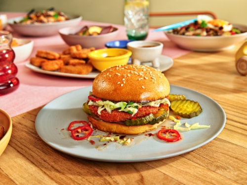 Impossible® Plant-Based Frozen Spicy Chicken Patties Perspective: back