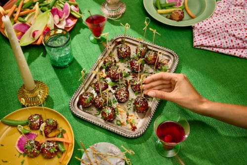 Impossible™ Plant-Based Frozen Homestyle Meatballs Perspective: back