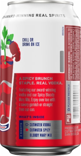Cutwater® Spirits Fugu Vodka Spicy Bloody Mary Perspective: back