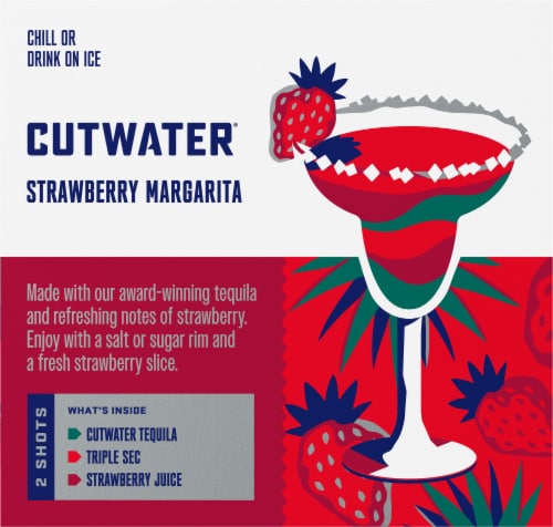 Cutwater Strawberry Margarita Tequila Perspective: back
