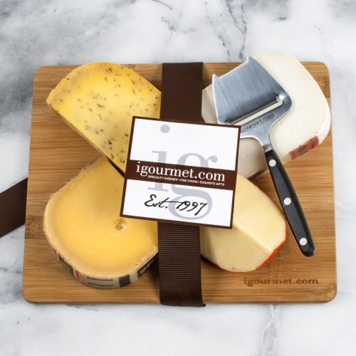 Dutch Cheese Board Gift Set (1.8 pound) Perspective: back