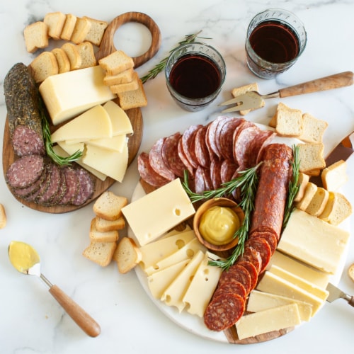 igourmet The Best of Meats and Cheese Gift Box Perspective: back
