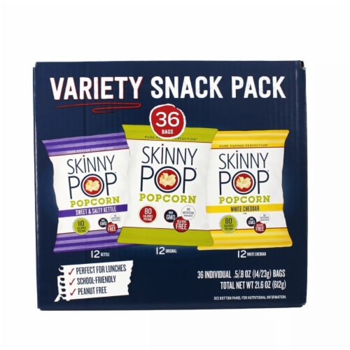 Skinny Pop Variety Snack Pack 36/Pack (220-01049) Perspective: back