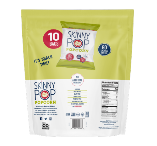 SkinnyPop Original Popcorn Multipack Perspective: back