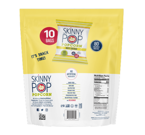 SkinnyPop White Cheddar Popcorn Multipack Perspective: back