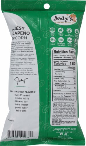Jody's Gourmet Popcorn® Cheesy Jalapeno Popcorn Perspective: back