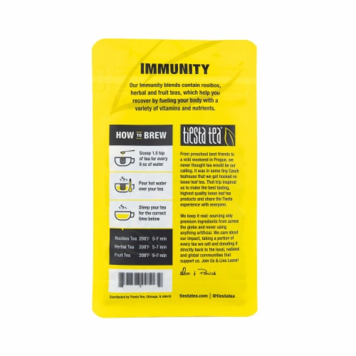Tiesta Tea® Chunky Watermelon Loose Leaf Herbal Tea Perspective: back