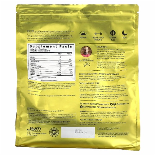 JYM Supplement Science Pro JYM Ultra-Premium Protein Blend Tahitian Vanilla Bean - 3.6 Perspective: back