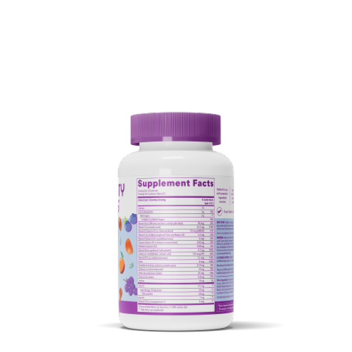 SmartyPants Toddler Formula Multi-Vitamin Gummies Perspective: back