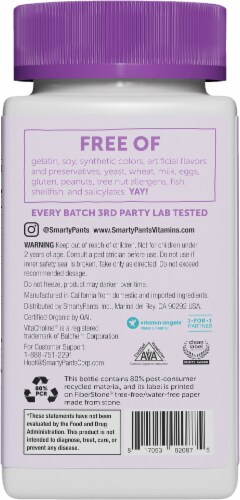 SmartyPants Organics Toddler Complete Multivitamin Vegetarian Gummies Perspective: back