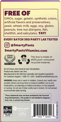 SmartyPants® Women's 50+ Formula Multivitamin Capsules Perspective: back