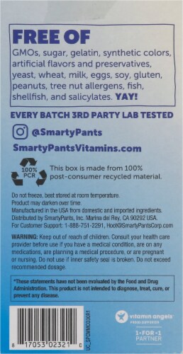 SmartyPants® Men's Multi Dietary Supplement Perspective: back