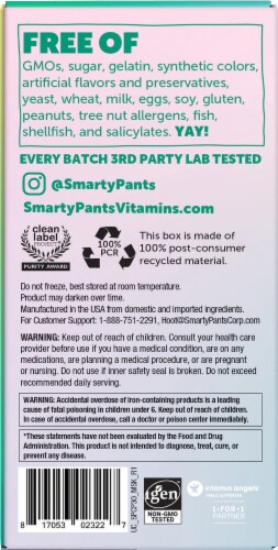 SmartyPants® Prenatal Multi Vegetarian Capsules Perspective: back