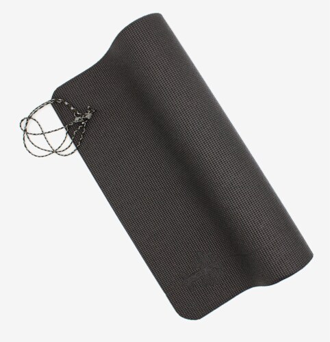 Oak and Reed Extra-Thick Non-Slip Yoga Mat with Carry Rope, Black Perspective: back