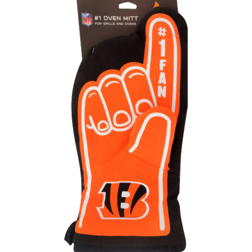 Cincinnati Bengals No. 1 Oven Mitt Perspective: back