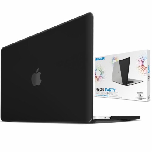 iBenzer Laptop Case for MacBook Pro Touch Bar & Non-Touch Bar - Black Perspective: back
