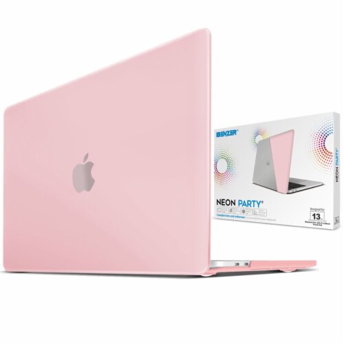 iBenzer Laptop Case for MacBook Pro Touch Bar & Non-Touch Bar - Rose Quartz Perspective: back