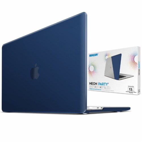 iBenzer Laptop Case for MacBook Pro Touch Bar & Non-Touch Bar - Navy Blue Perspective: back