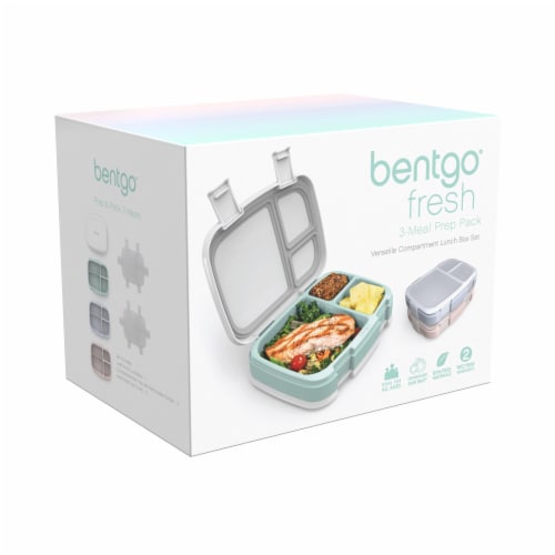 Bentgo Fresh 3 Meal Prep Pack Lunch Box Set Perspective: back