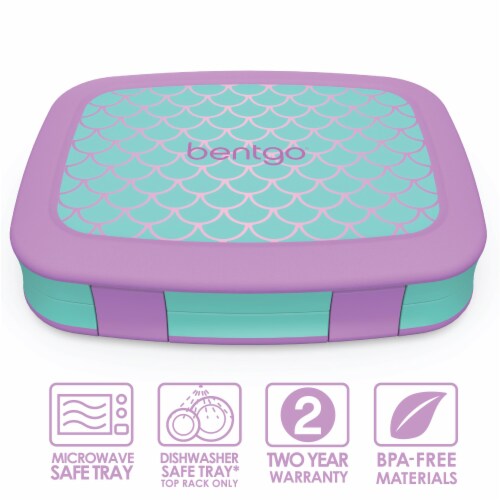 Bentgo Fresh 4-Compartment Leak-Proof Lunch Box (Purple)