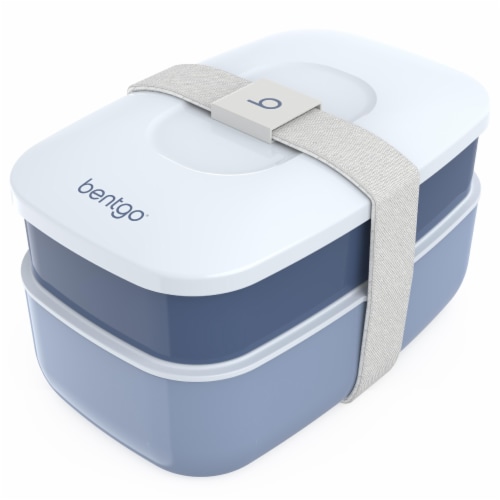 Bentgo® Classic Stackable Lunch Box - Slate Perspective: back