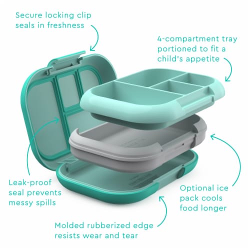 Bentgo® Kids Chill Leak-Proof Lunch Box - Aqua Perspective: back