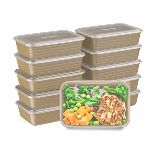Bentogo® Prep Quick and Easy Meal Prep Containers - Gold Perspective: back
