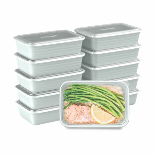 Bentgo® Prep Quick and Easy Meal Prep Containers - Mint Perspective: back