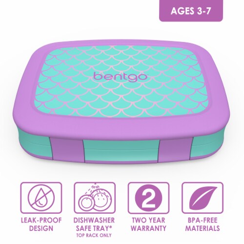 Bentgo Mermaid Kids Lunch Box Perspective: back