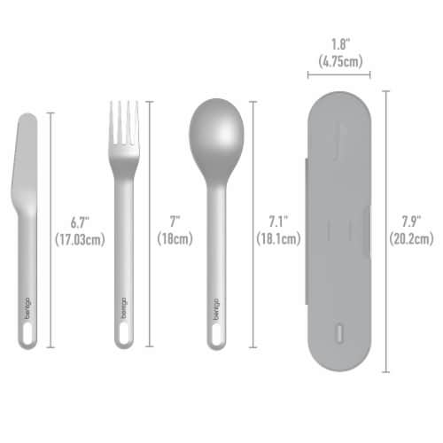 Bentgo® Portable Travel Utensil Set Perspective: back