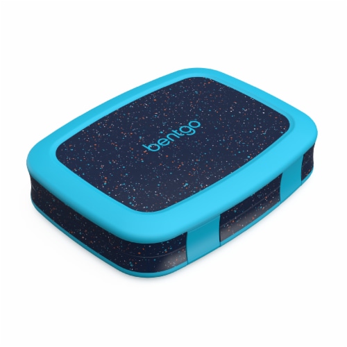 Bentgo Kids Prints Food Storage Container - Speckle Blue Perspective: back
