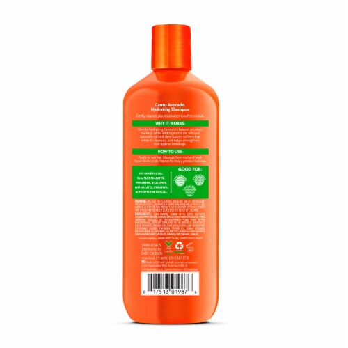 Cantu Avocado Hydrating Sulfate Free Shampoo Perspective: back