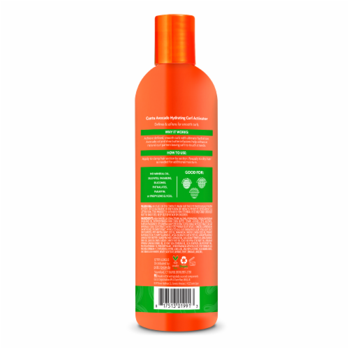 Cantu® Silicone-Free Avocado Hydrating Curl Activator Cream Perspective: back