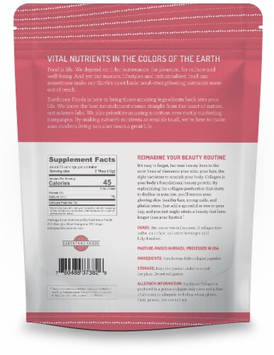 Earthtone Foods Collagen Peptides Protein Perspective: back