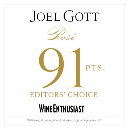 Joel Gott Rosé Central Coast California Pink Wine Perspective: back