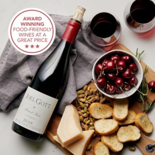 Joel Gott Pinot Noir California Red Wine Perspective: back