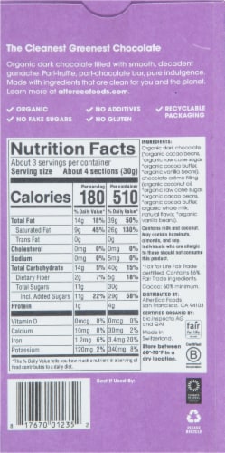 Alter Eco Organic® Classic Dark Chocolate Truffle Thins Bars Perspective: back