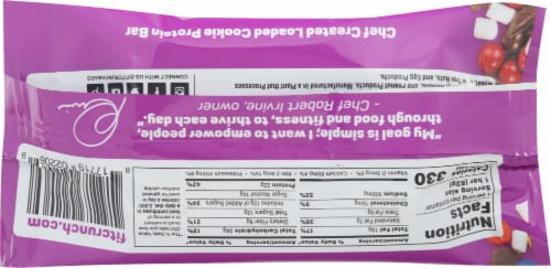 Robert Irvine's Fit Crunch® Loaded Cookie Protein Bars Perspective: back