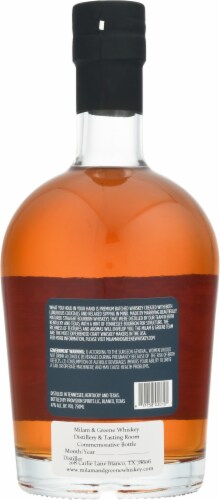 Milam & Greene Triple Casket Texas Straight Bourbon Whiskey Perspective: back