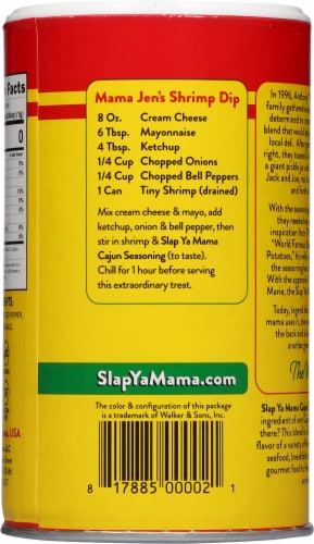 Slap Ya Mama® Cajun Seasoning Perspective: back