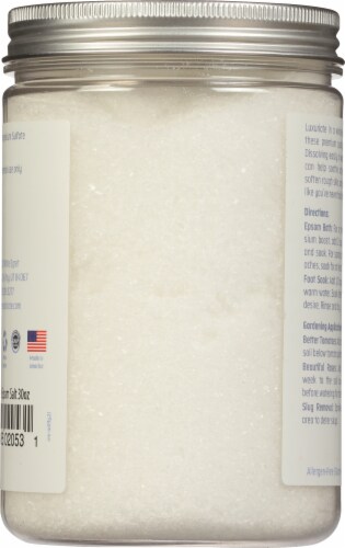 White Egret  Epsom Salt Unscented Perspective: back