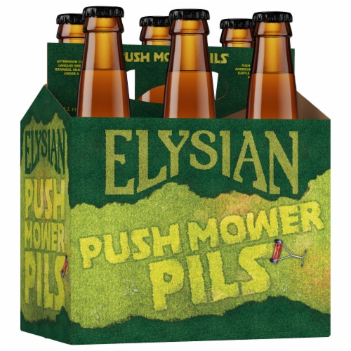 Elysian Push Mower Pils Beer Perspective: back