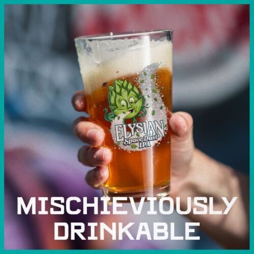 Elysian Space Dust Craft India Pale Ale Beer Perspective: back