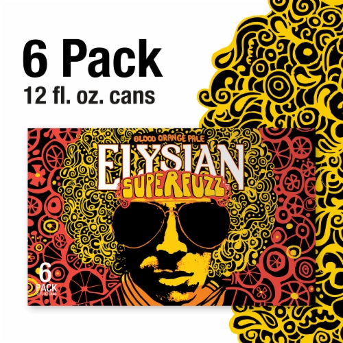 Elysian Brewing SuperFuzz Blood Orange Pale Ale Perspective: back
