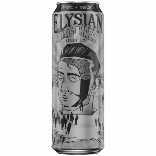 Elysian Contact Haze IPA Single Can Perspective: back