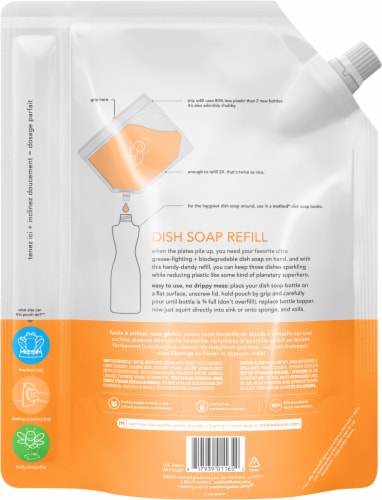 Method Clementine Dish Soap Refill Perspective: back