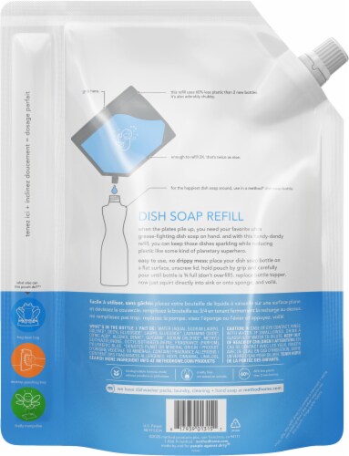 Method  Dish Soap Refill Sea Minerals Perspective: back